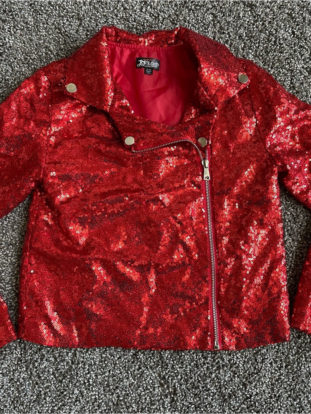 Nickelodeon Red Sequin Moto Jacket for Kids